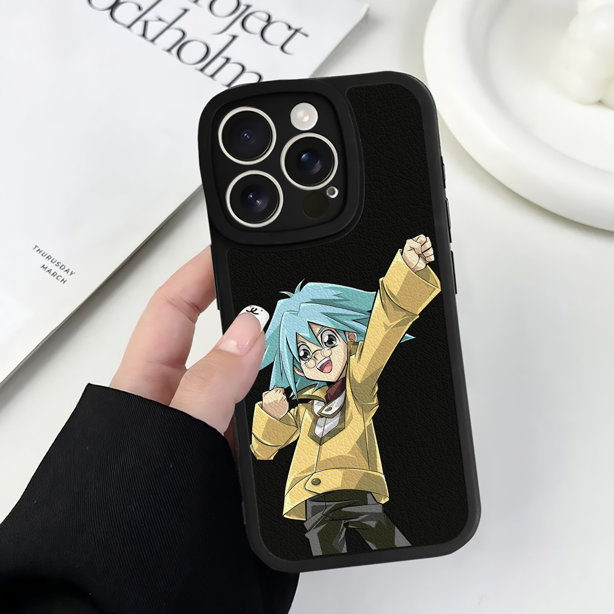 遊☆戯☆王 Yu-Gi-Oh! 【iPhone 16シリーズ対応】シリコンスマホケース（レザー調） 材質：シリコン